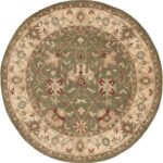 SAFAVIEH Antiquity Collection Area Rug - 6' Round, Sage, Handmade Traditional Or... - Image 4