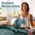 Sunnydaze Glazed Ceramic Fish 7-Inch Outdoor Garden Fountain - Outdoor Tabletop ... - Image 3