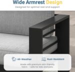 Solaste Aluminum Outdoor Patio Furniture Set, 7 Seats Patio Sectional Sofa with ... - Image 5