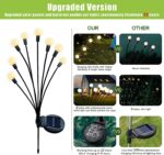 Flumy Solar Garden Lights Outdoor - 2 Pack 16 LED Firefly Lights Waterproof, Gar... - Image 3