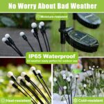 Flumy Solar Garden Lights Outdoor - 2 Pack 16 LED Firefly Lights Waterproof, Gar... - Image 4