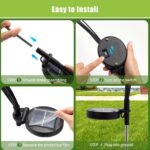Flumy Solar Garden Lights Outdoor - 2 Pack 16 LED Firefly Lights Waterproof, Gar... - Image 5