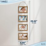 Icona Bay - 4x6 Wall Hanging Picture Frames Collage with 8 Openings - Rustic Bro... - Image 8