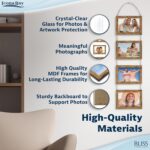 Icona Bay - 4x6 Wall Hanging Picture Frames Collage with 8 Openings - Rustic Bro... - Image 9