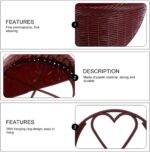 YARNOW 4pcs Wall Hanging Plastic Flower Pots Simulated Rattan Planters Indoor Wa... - Image 5