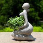 Large Planters for Outdoor Indoor Plants Head Face Planter Pot Unique Succulent ... - Image 3