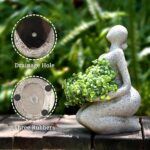 Large Planters for Outdoor Indoor Plants Head Face Planter Pot Unique Succulent ... - Image 4