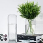 XLFAQXM Artificial Plants Flowers Grass Shrubs 8 Pack No Fade Faux Plastic Flowe... - Image 6