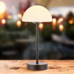 JONATHAN Y 12.5" Oil Rubbed Bronze/White Modern Rechargeable Portable LED Table ... - Image 3