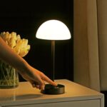 JONATHAN Y 12.5" Oil Rubbed Bronze/White Modern Rechargeable Portable LED Table ... - Image 8