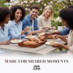 Jack & Juliet Teak Wood Ottoman Tray – Large Wooden Multifunctional Tray with Re... - Image 9