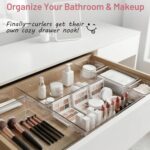 Drawer Organizer, 10 Pack Large Clear Plastic Organizer Bins 5 Sizes, Versatile ... - Image 4