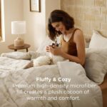 Bedsure King Size Comforter Set Beige, Boho Tufted Bed Set, Checkered Farmhouse-... - Image 4