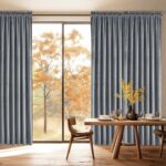 JIUZHEN Grey Velvet Curtains 96 inches for Living Room - Thermal Insulated Rod P... - Image 5