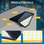 SOLPEX Solar Step Lights for Outside, 24 LEDs Solar Stair Lights Outdoor Waterpr... - Image 7