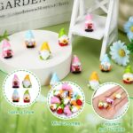 20Pcs Spring Mini Gnomes,Tiny Miniature Resin Spring Gnomes for Fairy Garden Acc... - Image 4