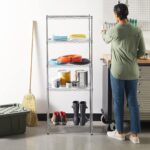 Amazon Basics 5-Shelf Adjustable Storage Shelving Unit for Garage, Steel Wire Ra... - Image 3