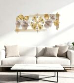 Large Wall Clock, Modern Clocks for Living Room, Ginkgo Leaf Design - Silent Wal... - Image 4