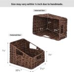 GRANNY SAYS Wicker Storage Baskets, Waterproof Wicker Basket with Handles, Trape... - Image 6