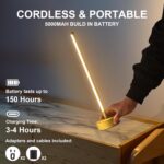 KARTOOSH Cordless LED Table Lamp Set of Two, Battery Operated Portable Desk Lamp... - Image 3