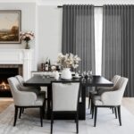 Blazer Grey Linen Curtains 84 Inches Long 2 Panels Set Back Tab Rod Pocket Dark ... - Image 3