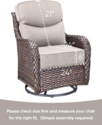 Luxury 24x24x6 Inch Smile Outdoor Cushions 1 Set - Deep Seat Water-Repellent Pat... - Image 4