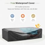 Amopatio Patio Furniture Sets with Waterproof Cover 7 Pieces Patio Conversation ... - Image 3