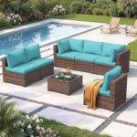 Amopatio Patio Furniture Sets with Waterproof Cover 7 Pieces Patio Conversation ... - Image 9