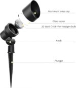 Malibu Low Voltage Landscape Lighting 20W Outdoor Spotlight Outdoor Weatherproof... - Image 8