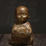 Little Monk Statue Candlestick Holder - Elegant Buddha Figurine for Home and Off... - Image 7