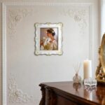 Vintage 8x10 Picture Frame, White Ornate Baroque Photo Frame with Hand-Painted G... - Image 10