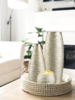 Gold Vases for Home Decor Tall Gold Vase for Centerpieces Ceramic Table Vases Se... - Image 3