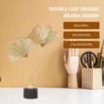 Leaf Iron Ginkgo Leaves Table Decor Modern Iron Art for Living Room Office Garde... - Image 3