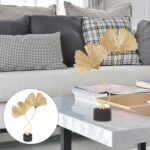 Leaf Iron Ginkgo Leaves Table Decor Modern Iron Art for Living Room Office Garde... - Image 5