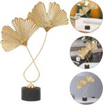 Leaf Iron Ginkgo Leaves Table Decor Modern Iron Art for Living Room Office Garde... - Image 6