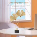 Leaf Iron Ginkgo Leaves Table Decor Modern Iron Art for Living Room Office Garde... - Image 7