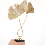 Leaf Iron Ginkgo Leaves Table Decor Modern Iron Art for Living Room Office Garde... - Image 10