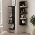LitaEther 5 Tier Lack Floating Shelf, Black Wall Shelf Unit,Display Shelf - Image 5