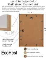 EcoHest Trendy Newspaper Martini Framed Wall Art, 12x16 in OAK Wood Retro Bar Ca... - Image 5