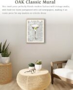 EcoHest Trendy Newspaper Martini Framed Wall Art, 12x16 in OAK Wood Retro Bar Ca... - Image 7