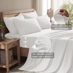 Queen Sheet Set - 6 Piece Sheets Queen Size Bed Set - Breathable & Cooling Hotel... - Image 4