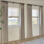 100% Blackout Shield Linen Look Textured Pinch Pleated Curtains Blackout Drapes ... - Image 5
