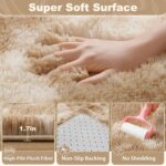 EVOIONOS Area Rug for Bedroom Living Room, Machine Washable 5x7 Fluffy Shag Rug,... - Image 3