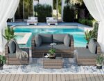 JAMFLY Patio Furniture Sets, 5-Piece Outdoor Patio Furniture with Thick Cushions... - Image 4