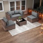 JAMFLY Patio Furniture Sets, 5-Piece Outdoor Patio Furniture with Thick Cushions... - Image 8