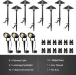 SUNVIE LED Low Voltage Landscape Lighting 12V Landscape Lighting Kit with Connec... - Image 7
