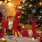 Set of 2 Modern Deer Statues for Home Decor, Handcrafted Resin Elk Sculptures wi... - Image 8