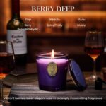 M&SENSE Natural Strong Soy Candle | Berry Rose & Purple | 9.2 oz, 50H Burn Time ... - Image 3