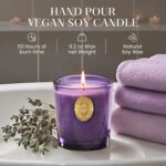 M&SENSE Natural Strong Soy Candle | Berry Rose & Purple | 9.2 oz, 50H Burn Time ... - Image 4