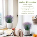 16 Bundles Artificial Plants Onion Grass Outdoor 17 Inch Tall Fake Shrubs Wheat ... - Image 8